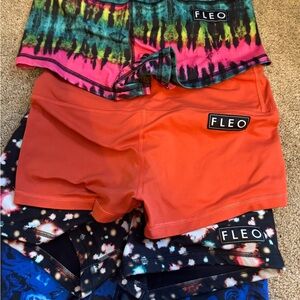 Fleo Women's Tie-Dye, Orange, and Floral Shorts Collection